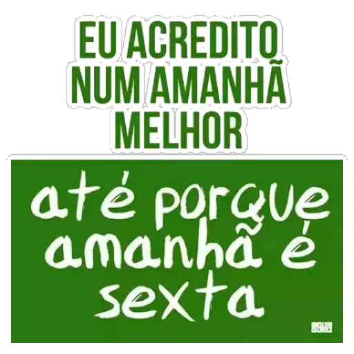 Sticker: Tomorrow is Friday