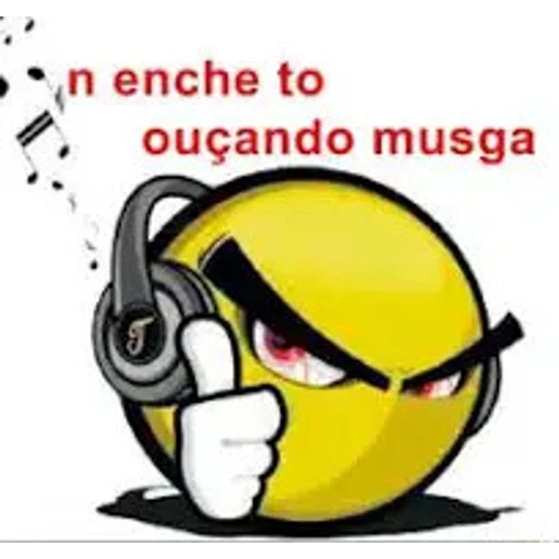Figurinha: N enche to ouvindo música
