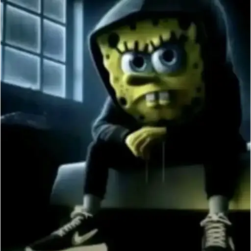 Figurinha: Bob Esponja com moletom