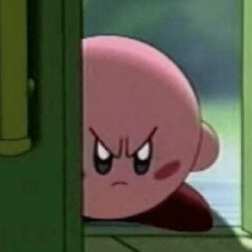 Figurinha: Kirby bravo