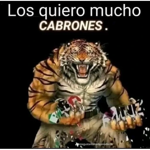 Figurinha: Los quiero mucho CABRONES
