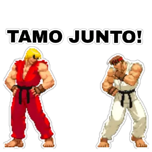 Figurinha: Tamo Junto com Ken e Ryu