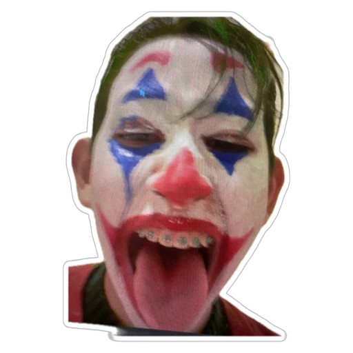 Sticker: Joker with braces