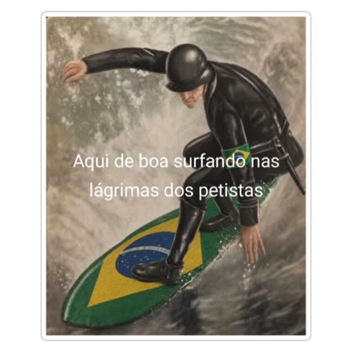 Sticker: Surfing on tears