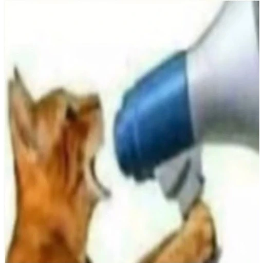 Figurinha: Gato no megafone