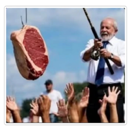 Figurinha: Lula e a carne