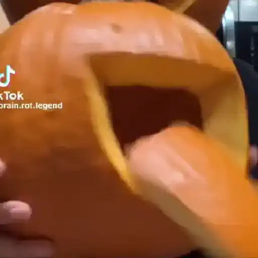 Sticker: Tongue-wagging Pumpkin