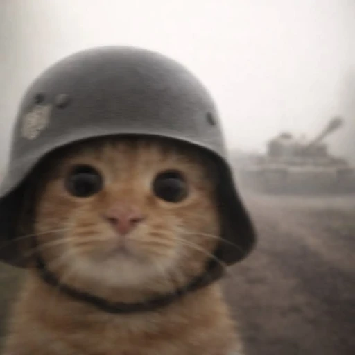 Sticker: Gato Soldado
