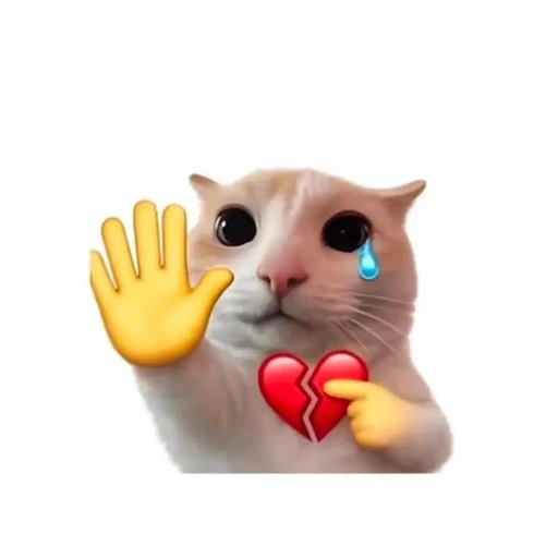 Sticker: Sad kitten