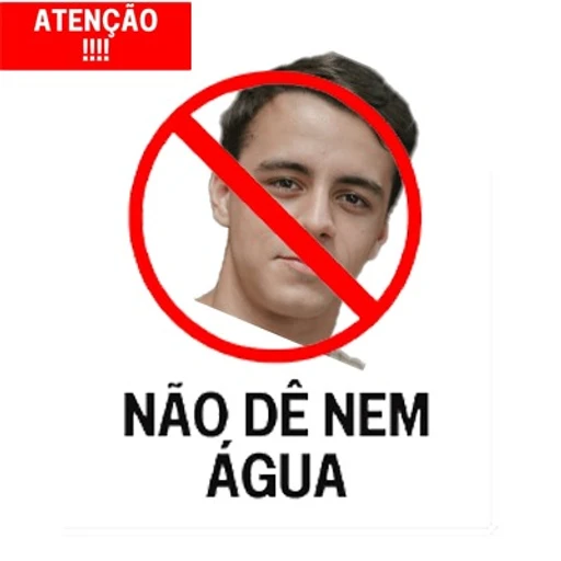 Figurinha: Não dê nem água