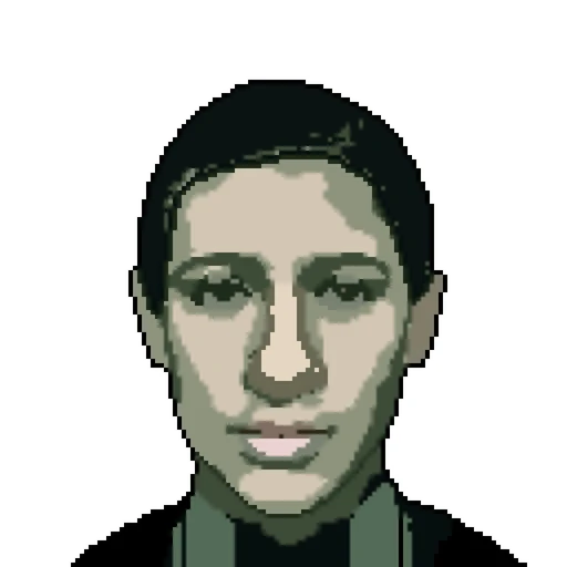Sticker: Pixel Art Style Portrait