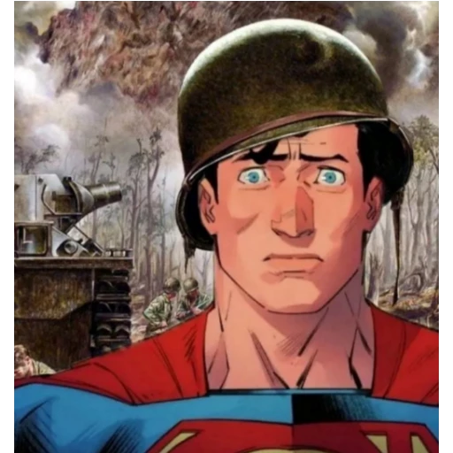Sticker: Superman en la guerra