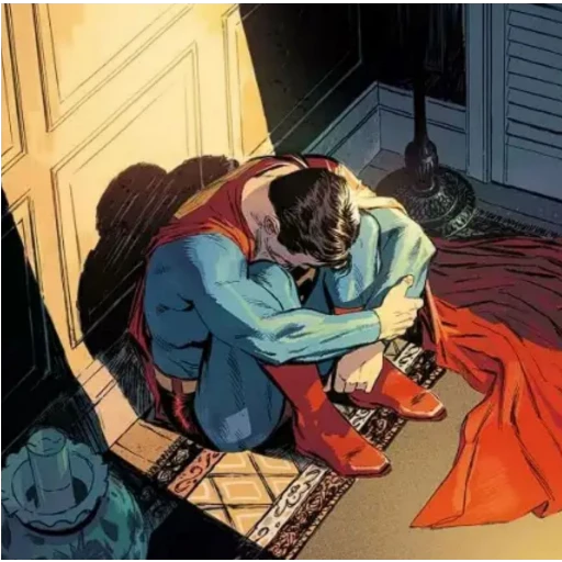 Figurinha: Superman triste