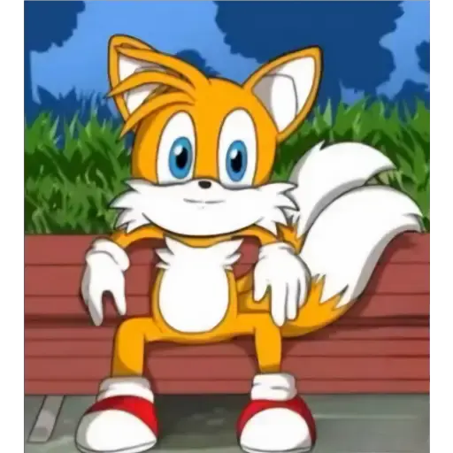 Figurinha: Tails Sentado