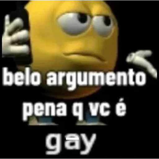 Sticker: Buen argumento, lástima que eres gay