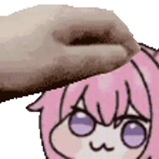 Sticker: Anime head pats