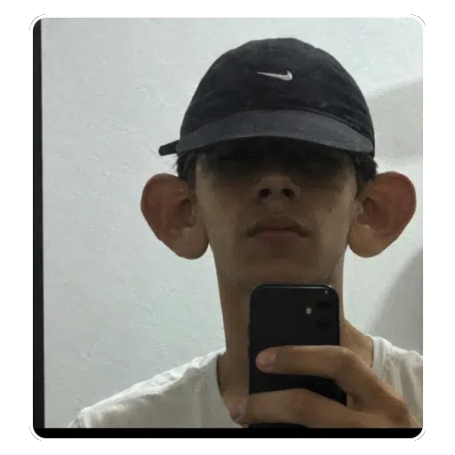 Figurinha: Rapaz das orelhas grandes