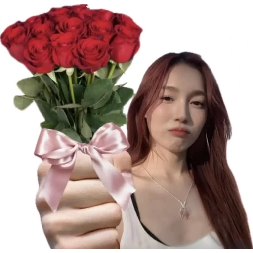 Figurinha: Buquê de rosas para você