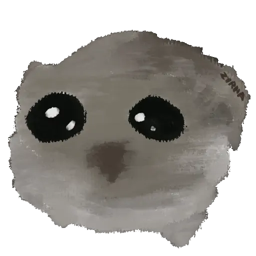 Sticker: Snoot con ojos tristes