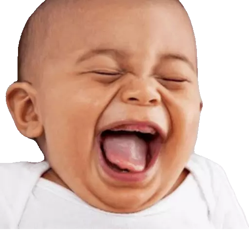Sticker: Bebé riendo wk wk