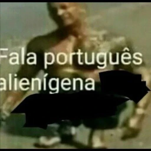 Sticker: Habla portugués alienígena
