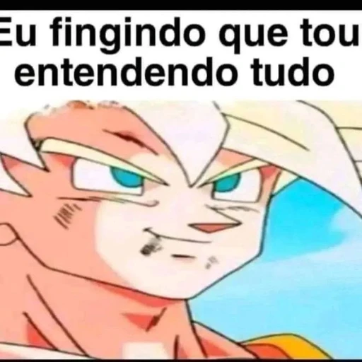 Sticker: Goku pretending to understand