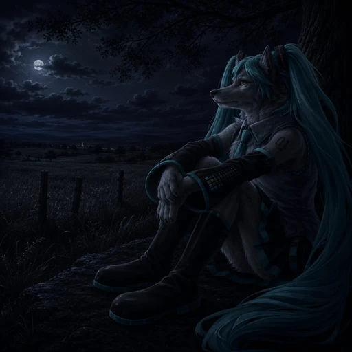 Figurinha: Hatsune Miku Furry