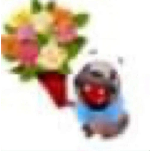 Figurinha: Cachorrinho com Flores