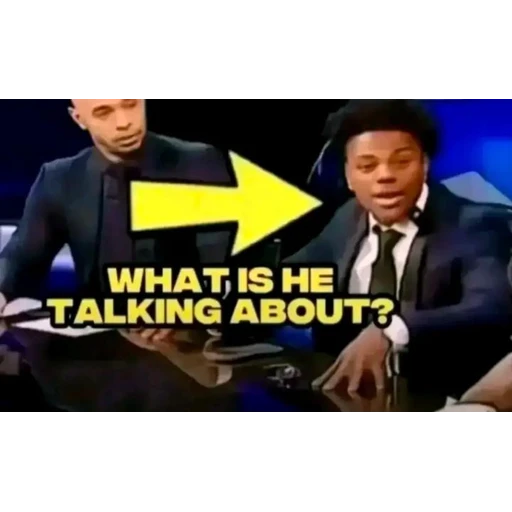Sticker: What is he saying?