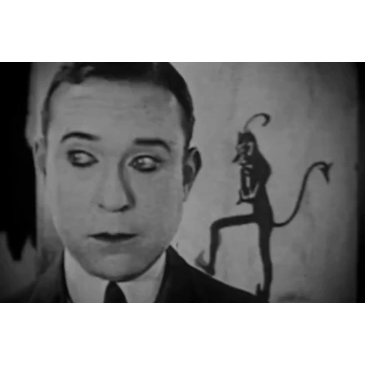 Sticker: Harry Langdon and the Devil
