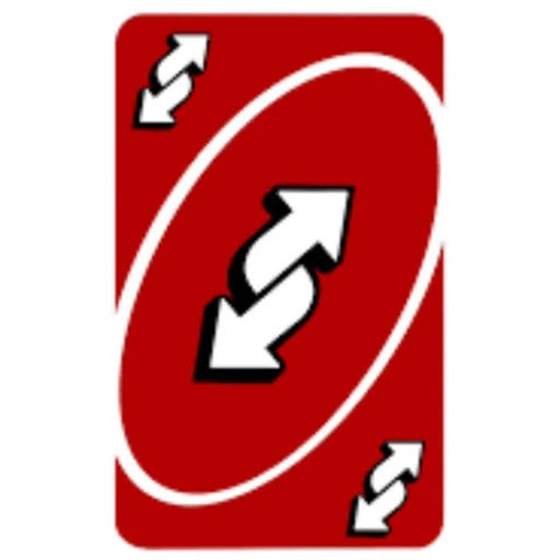 Sticker: Carta reversa de Uno