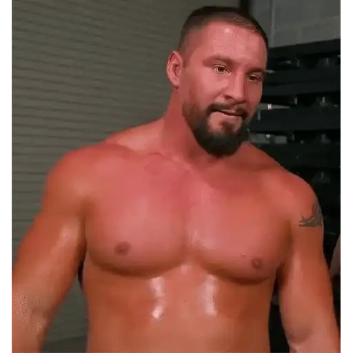 Sticker: Sweaty man about to punch