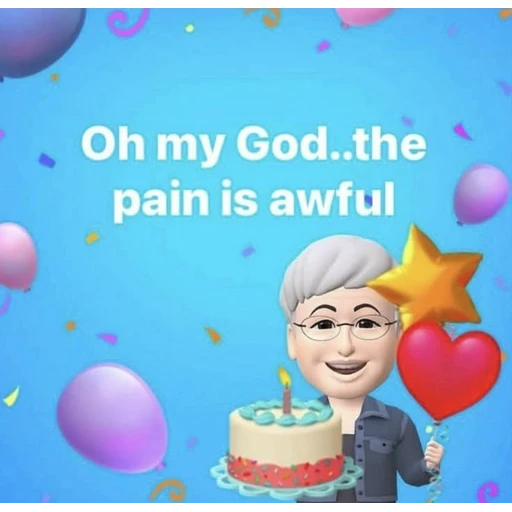 Sticker: The pain is terrible