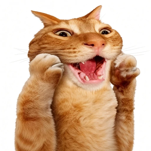Sticker: Surprised cat