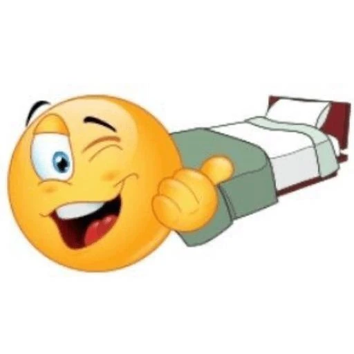 Figurinha: Emoji indo dormir
