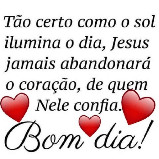 Figurinha: Bom dia com Jesus