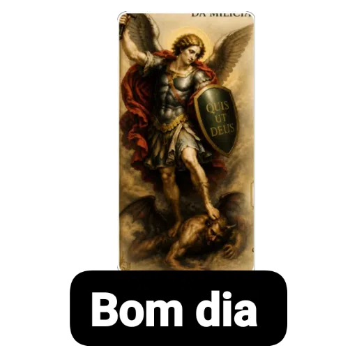 Sticker: Saint Michael Good Morning