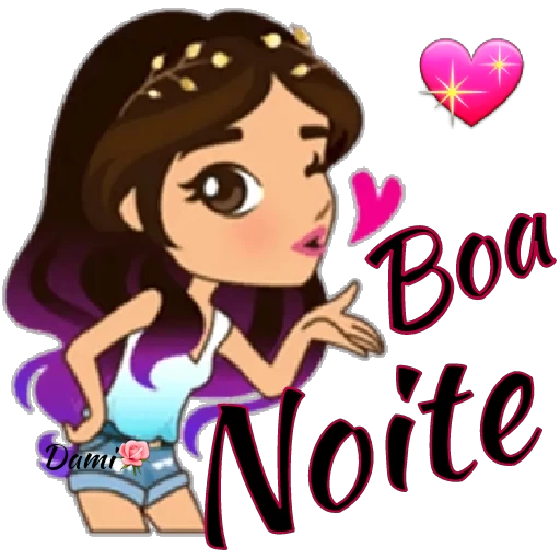 Figurinha: Boa Noite com Beijo