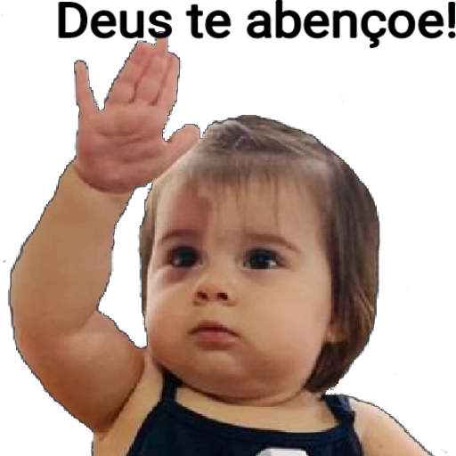Figurinha: Bebê dando tchau
