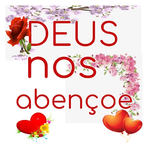 Figurinha: Deus nos abençoe