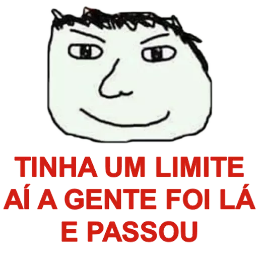 Figurinha: Passando o limite