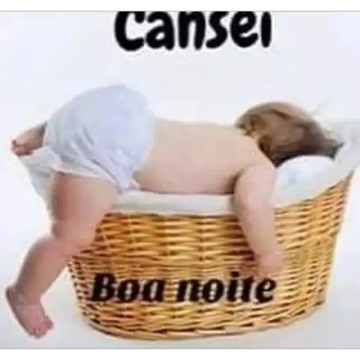 Figurinha: Bebê cansado Boa noite