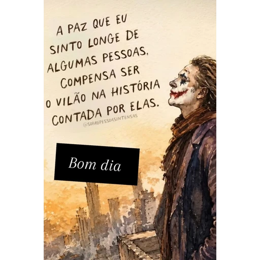 Figurinha: Coringa: Reflexão de Bom Dia
