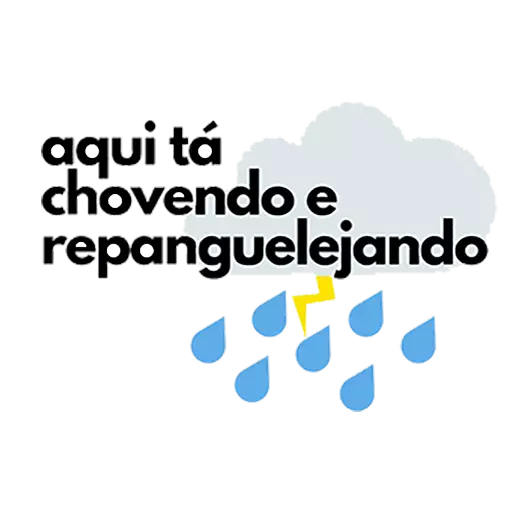 Figurinha: Chovendo e Repanguelejando