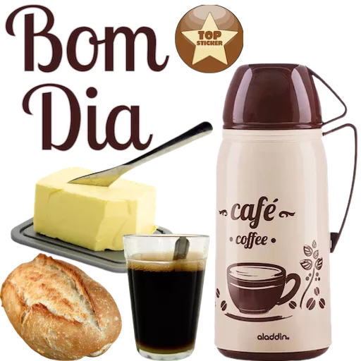Figurinha: Bom Dia com Café