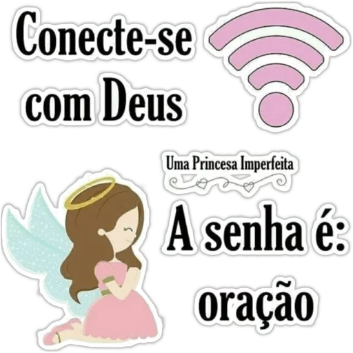 Figurinha: Conecte-se com Deus