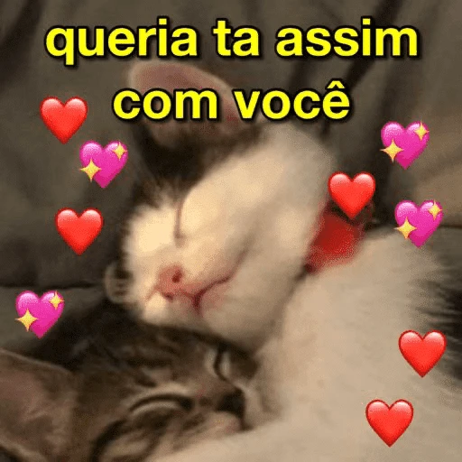 Figurinha: Queria ta assim com você