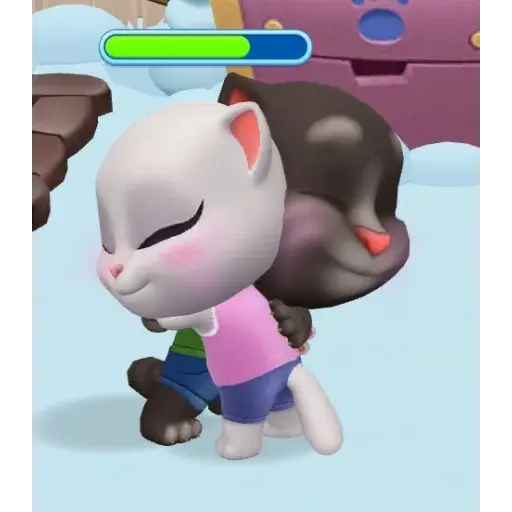 Figurinha: Talking Tom e Angela