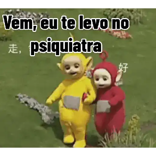 Figurinha: Vem, eu te levo no psiquiatra