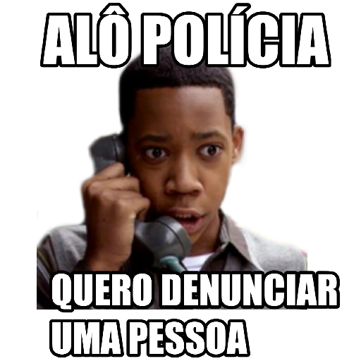 Figurinha: Alô Polícia, quero denunciar